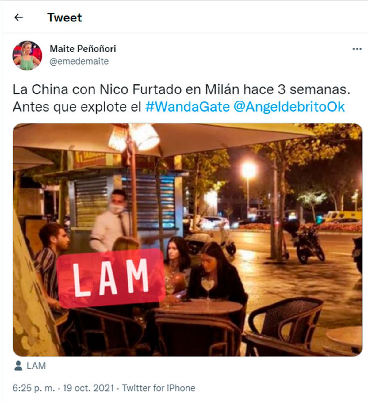 Apareció una foto de la China Suárez y Nicolás Furtado