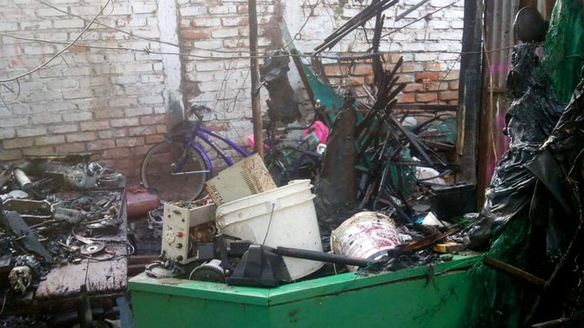 Se incendió un taller el Rivadavia y hubo pérdidas totales