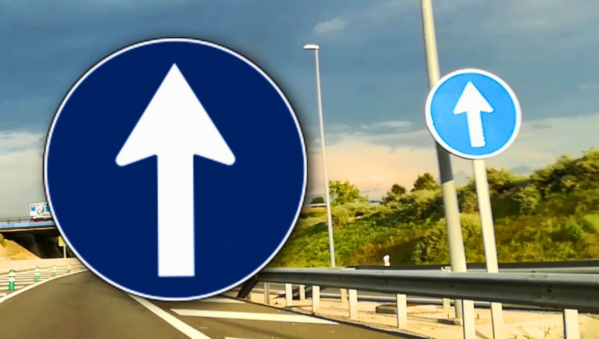 Señal de tráfico R-400C. Señal de tráfico R-400C.