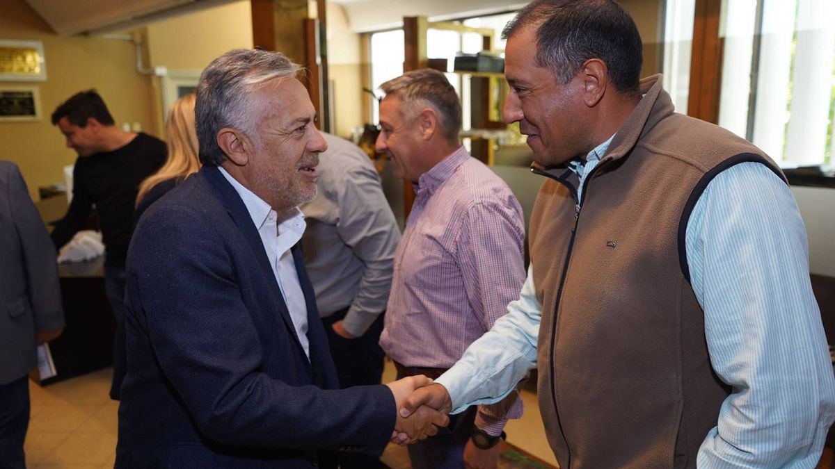 Alfredo Cornejo en la Cámara de Comercio de San Rafael donde se realizó el anuncio de inversión para el sector ganadero.