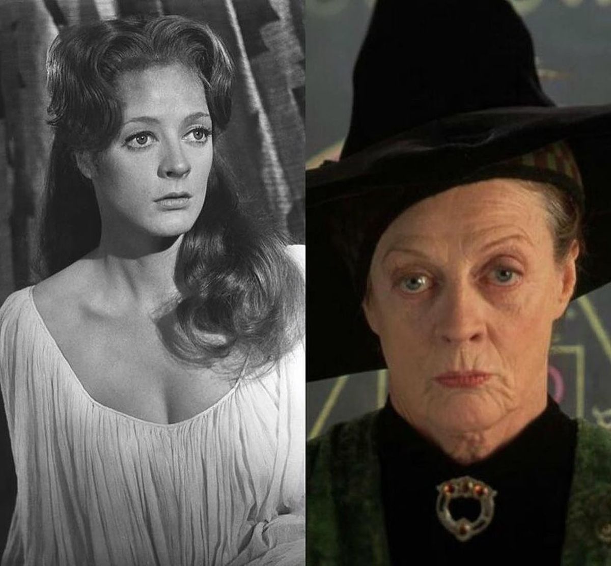 Maggie Smith fue Minerva McGonagal en Harry Potter. Maggie Smith fue Minerva McGonagal en Harry Potter.