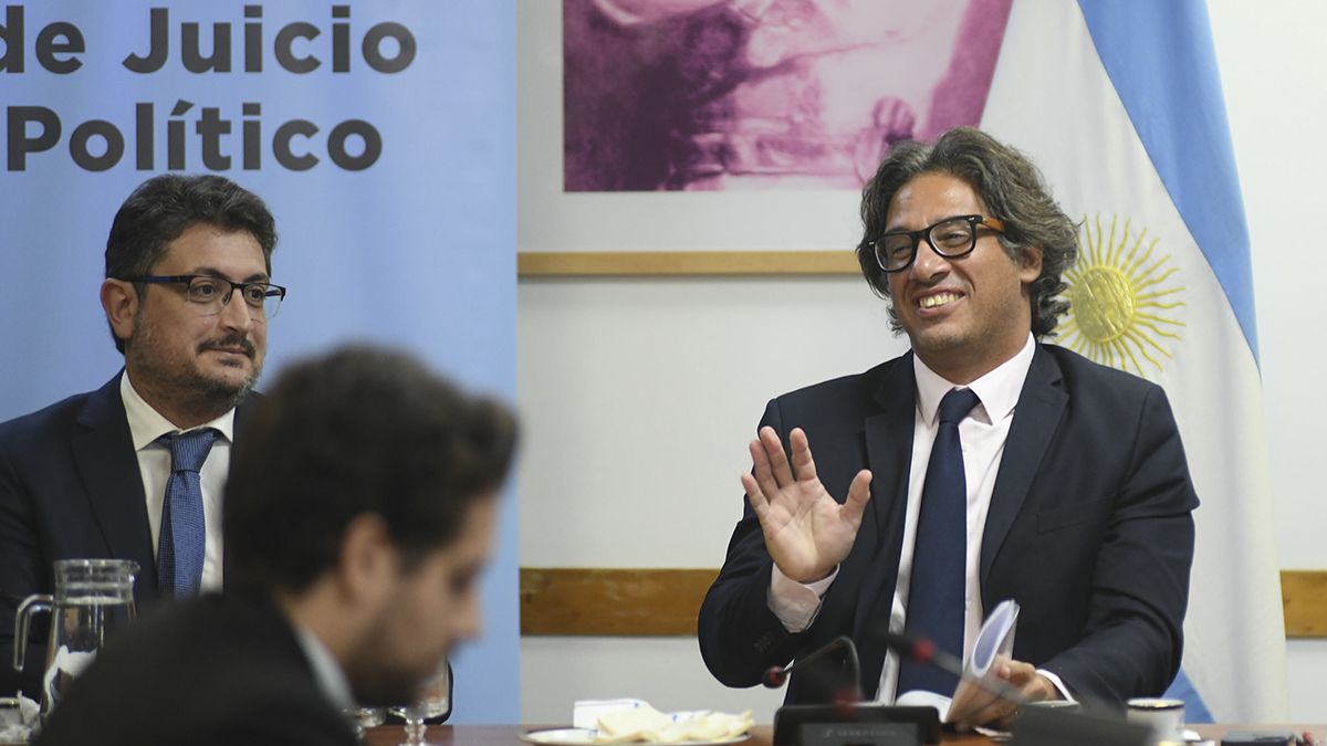 Germán Garavano durante su declaración sobre el juicio político a la Corte Suprema.