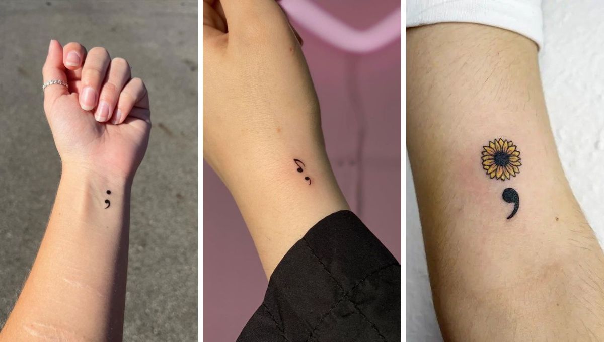 Tatuaje punto y coma. Tatuaje punto y coma.