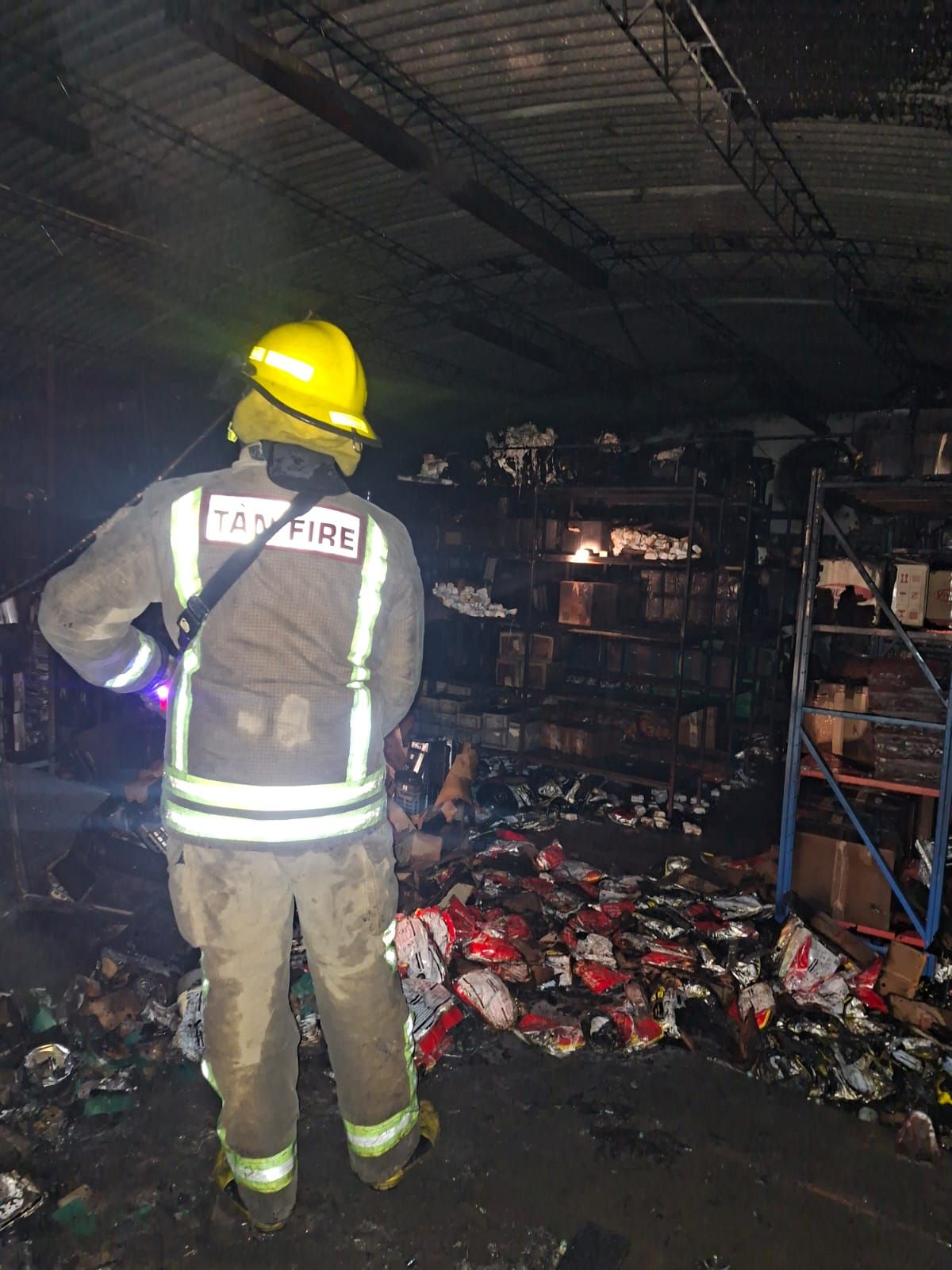 El incendio fue en Guaymallén. El incendio fue en Guaymallén.
