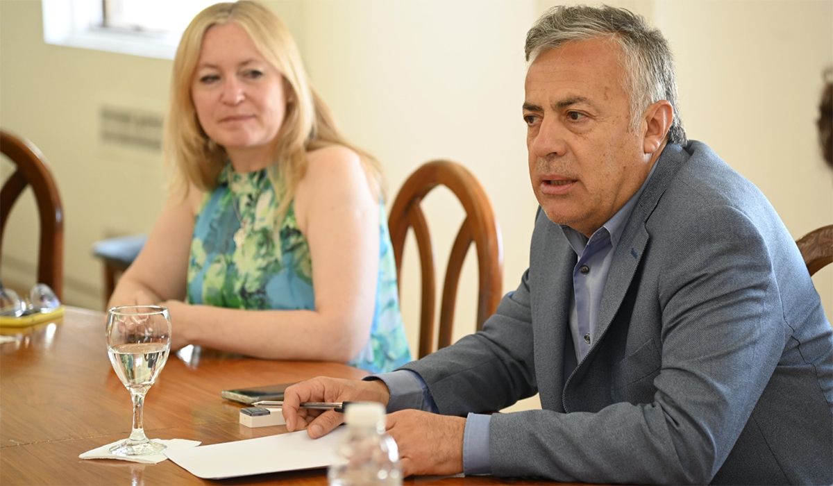 Hebe Casado y Alfredo Cornejo. Se viene una agenda cargada para la vice y el gobernador.