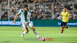 Desconsolado: Di María rompió en llanto cuando fue sacado por Bauza ante Colombia
