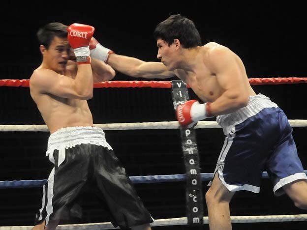 Exitoso festival boxístico en el Polideportivo Nº2