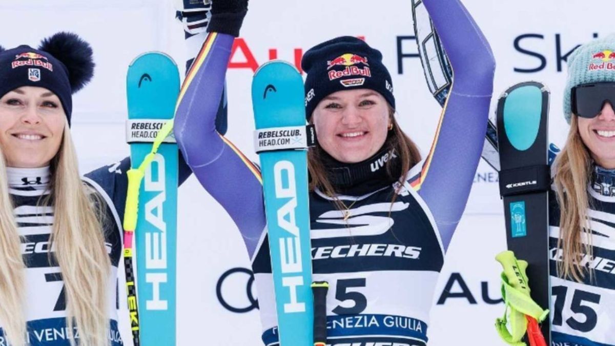 Esquí: Emma Aicher ganó el Super G de Tarvisio y se convierte en candidata olímpica