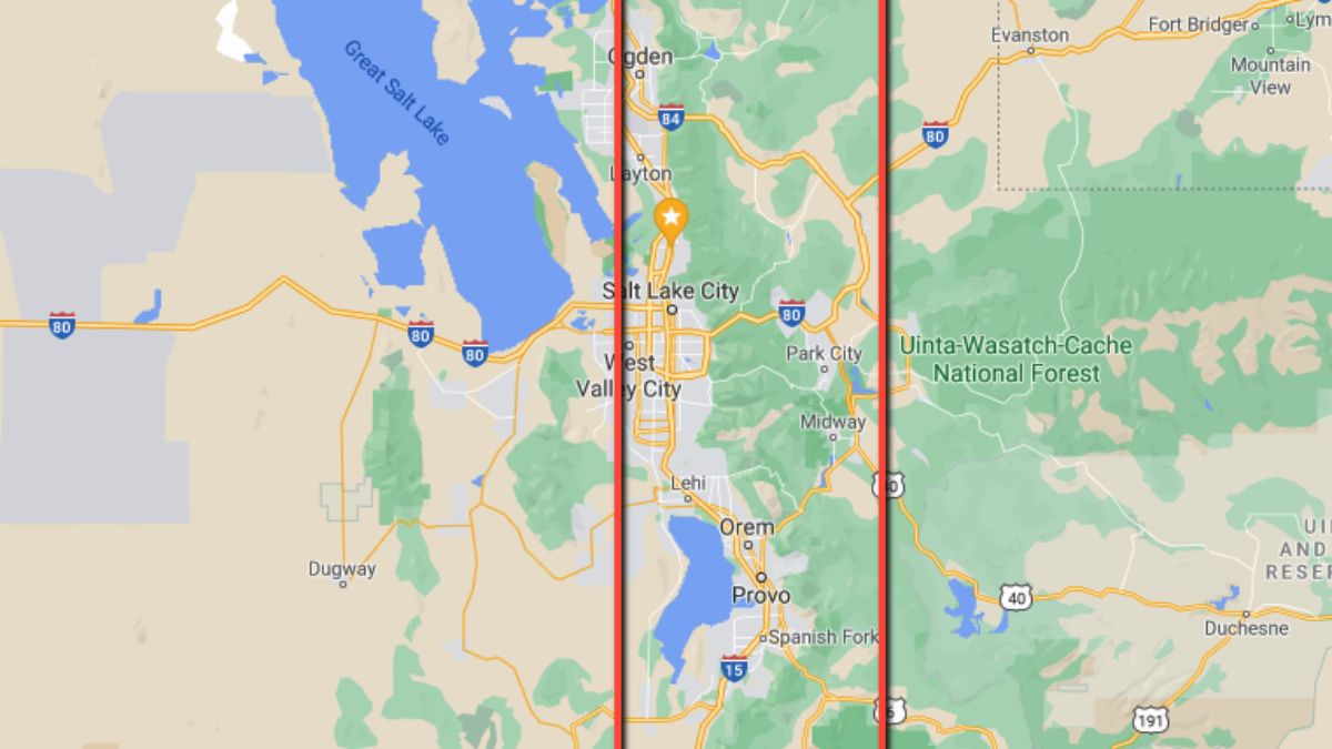 Este es el mapa suministrado por los organizadores de la Búsqueda del Tesoro, donde delimitan la zona donde puede estar el tesoro con 10 mil dólares.