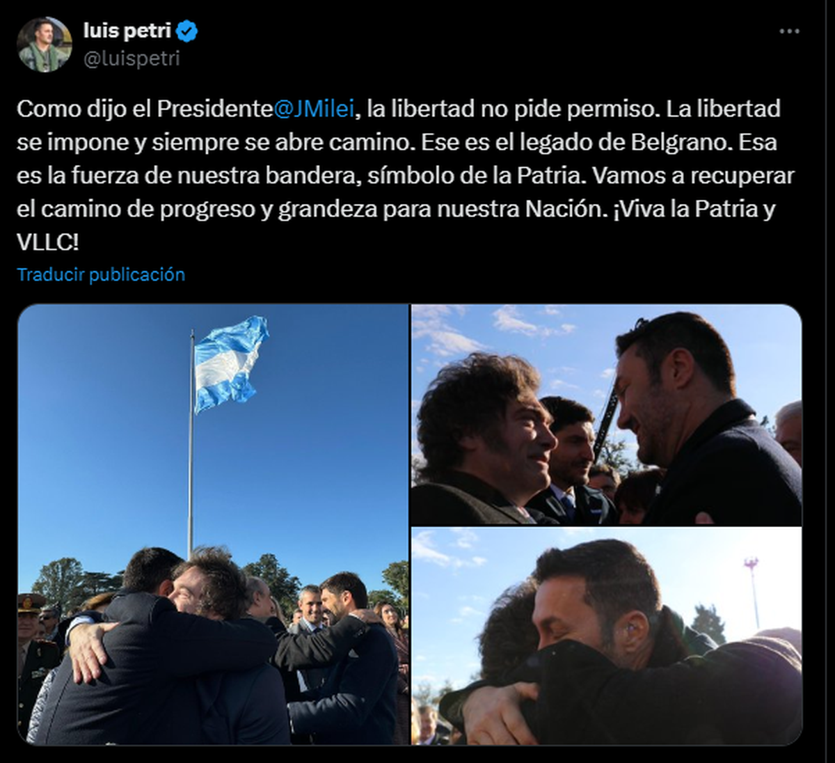 Un funcionario, pero también un admirador de Milei. Así se muestra el mendocino Luis Petri. Un funcionario, pero también un admirador de Milei. Así se muestra el mendocino Luis Petri.