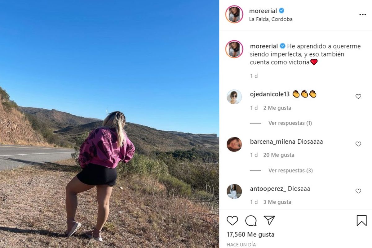 ¡Dejó todo! Las explosivas fotos de Morena Rial al lado de la ruta: