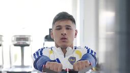 Leandro Lozano tuvo su primer entrenamiento como jugador de Boca.