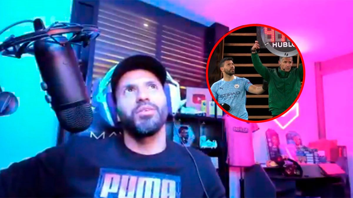 El Kun Agüero reveló lo que le dijo al cuarto árbitro