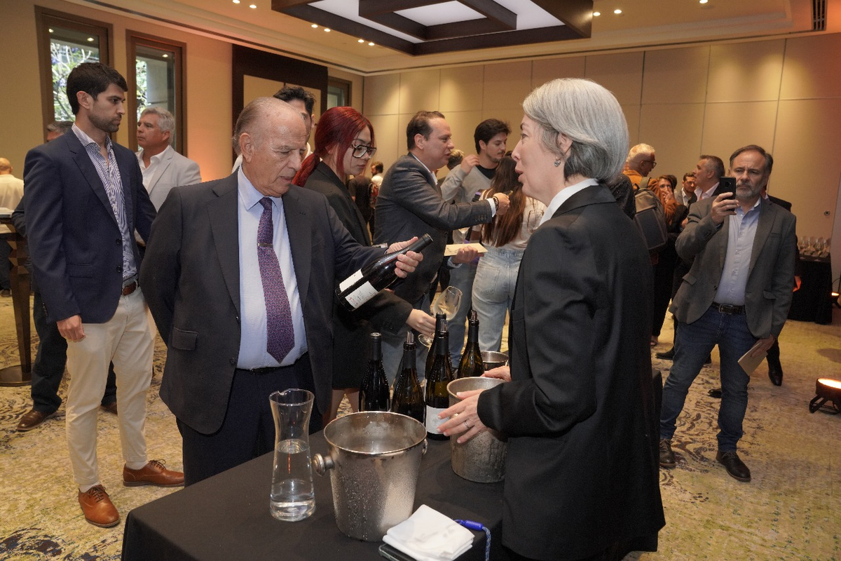 Bulgheroni, durante la presentación de los vinos de Viña Artesano, su nuevo proyecto en Mendoza Bulgheroni, durante la presentación de los vinos de Viña Artesano, su nuevo proyecto en Mendoza