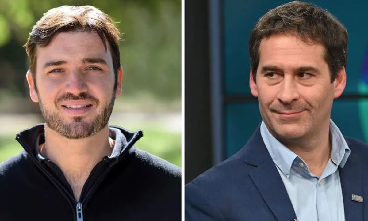 Ignacio Torres, de Juntos por el Cambio, y Juan Pablo Luque, de Arruiba Chubut, referenciado en el peronismo.