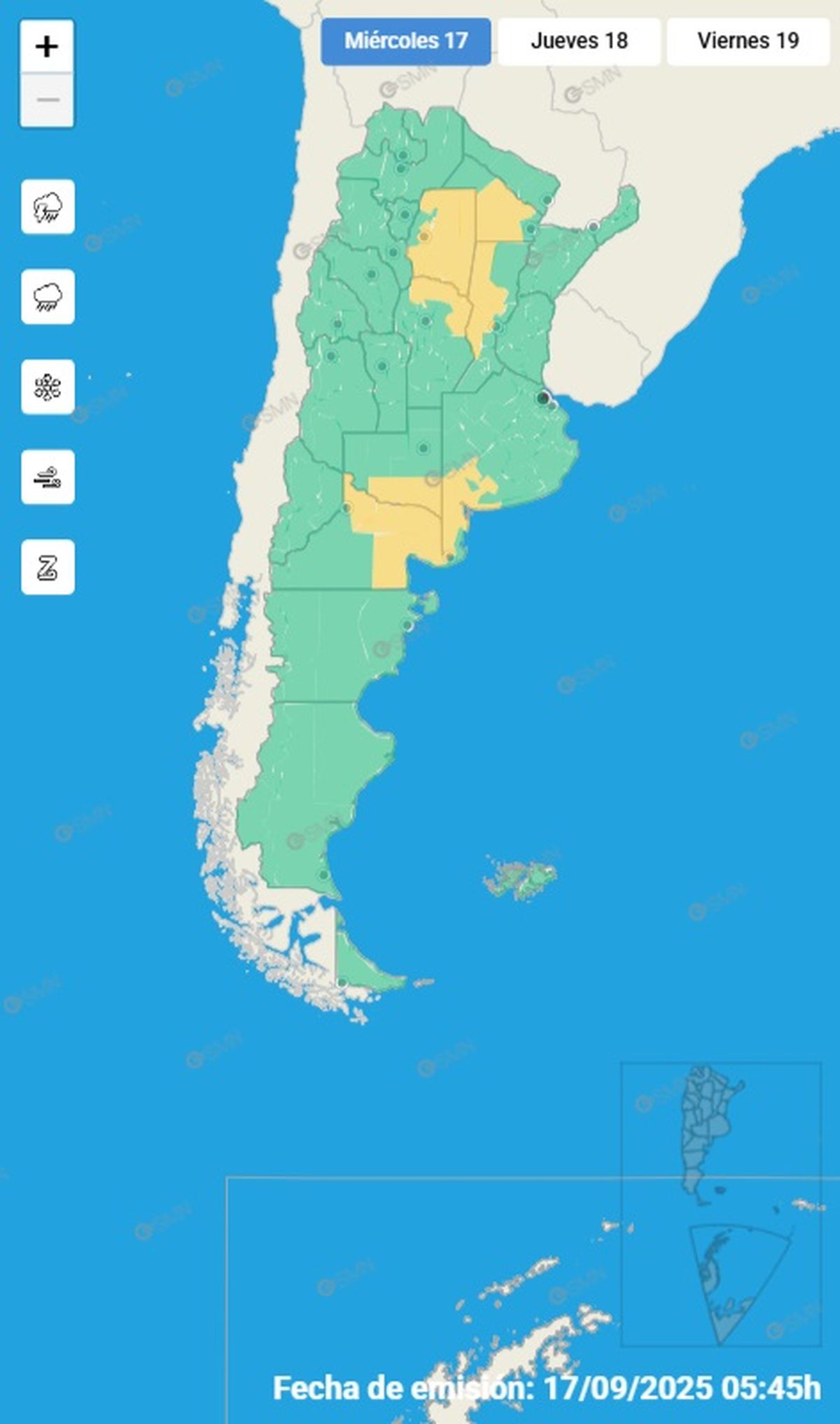 Varias provincias se ven afectadas por fuertes tormentas este miércoles Varias provincias se ven afectadas por fuertes tormentas este miércoles
