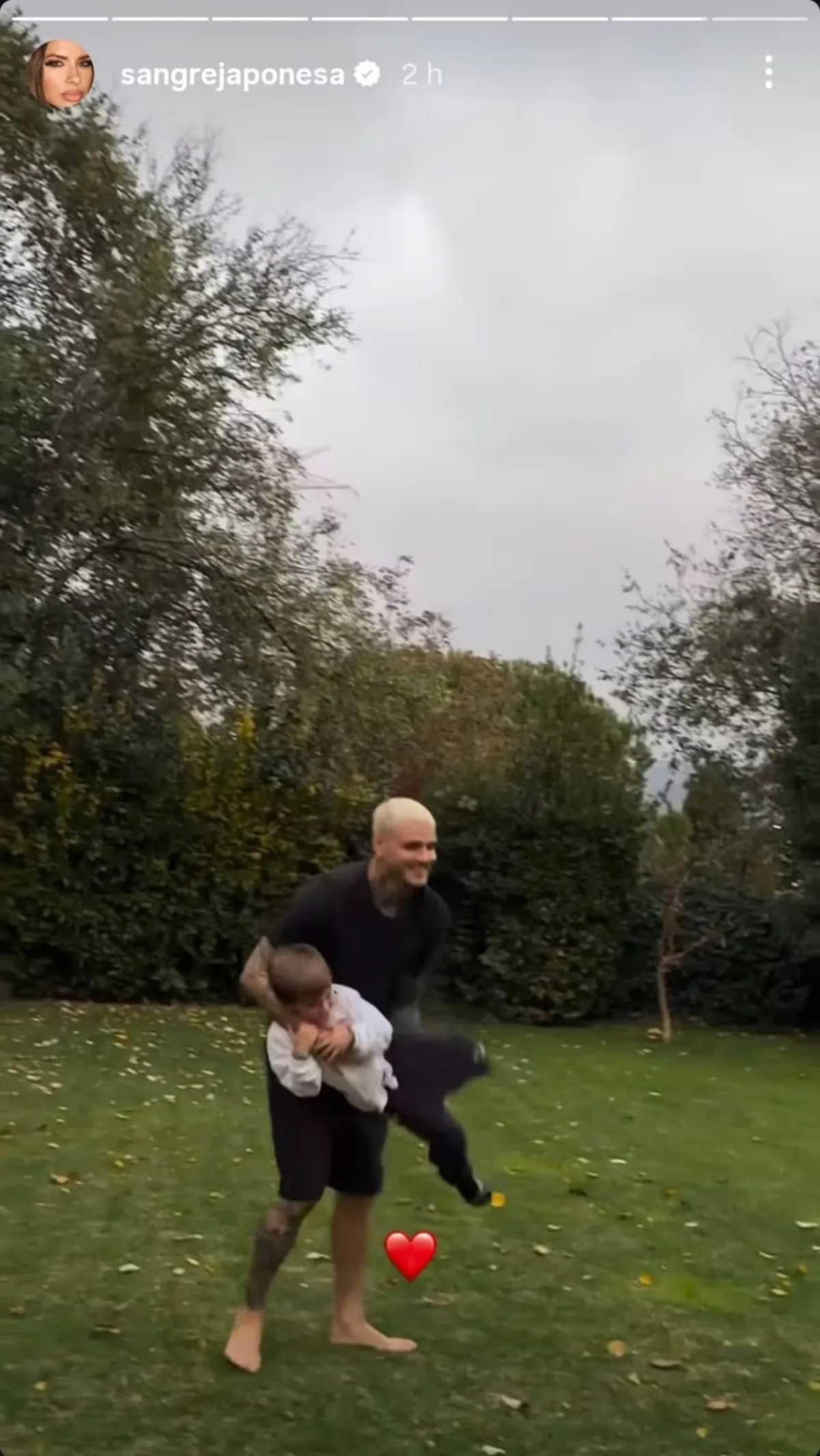 La China Suárez grabó a Mauro Icardi feliz con sus hijos. La China Suárez grabó a Mauro Icardi feliz con sus hijos.