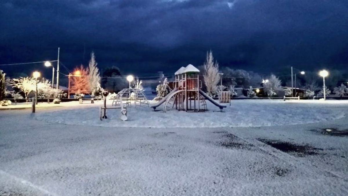 El pueblo de La Humada suele recibir nevadas. El pueblo de La Humada suele recibir nevadas.