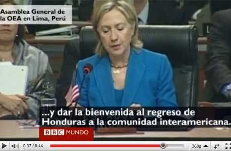 EE.UU. pidió que la OEA acepte a Honduras