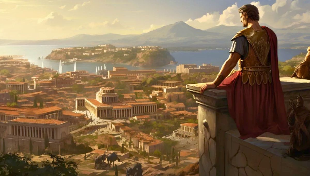 Imagen alusiva de un soldado en la Antigua Roma Imagen alusiva de un soldado en la Antigua Roma