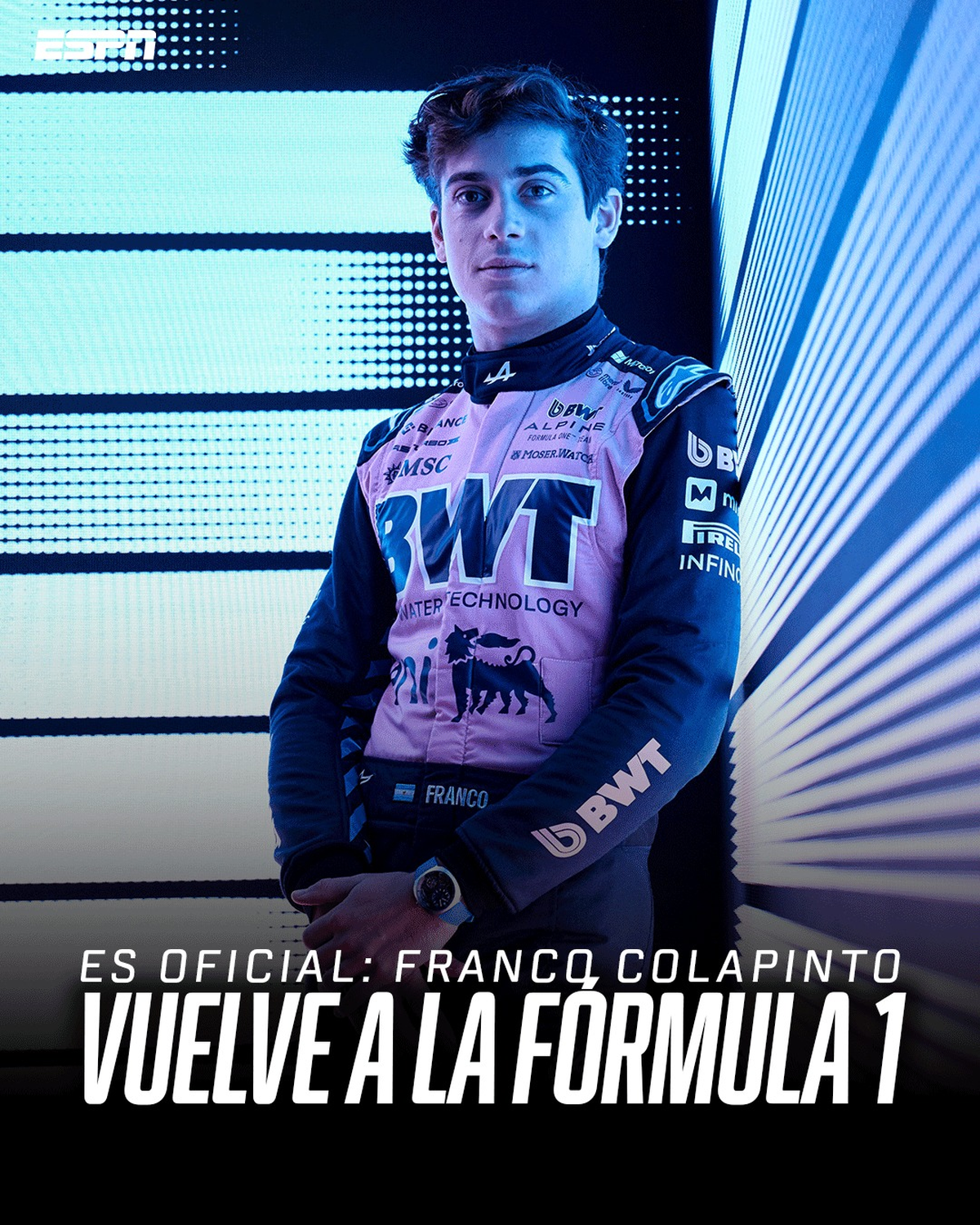 Franco Colapinto en Imola: día, hora y TV del debut del argentino con Alpine