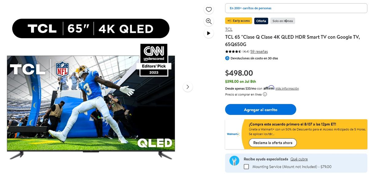 Esta impresionante TV cambiará la forma en la que ves todo en tu hogar. Esta impresionante TV cambiará la forma en la que ves todo en tu hogar.