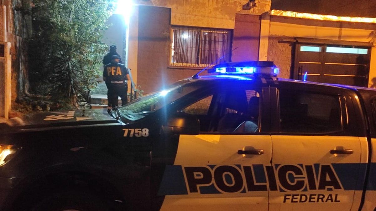 El operativo fue realizado por la Policía Federal en Godoy Cruz. Imagen ilustrativa.