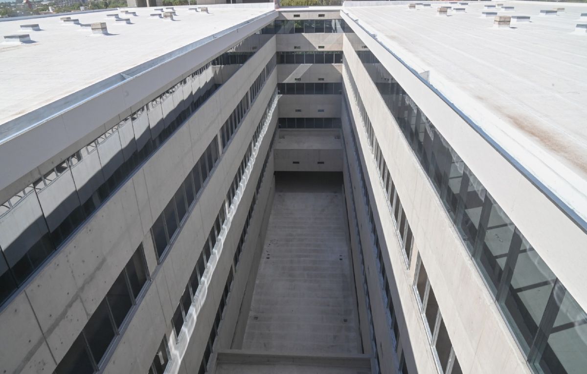 Así se ve desde arriba el mega edificio de Galeno. Así se ve desde arriba el mega edificio de Galeno.