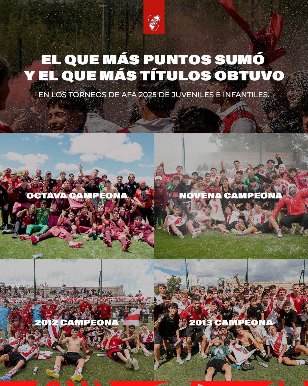 River celebr&oacute; el podio en las redes sociales.