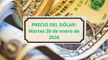 Confirmado el precio del dólar en cada banco este martes 20 de enero Confirmado el precio del dólar en cada banco este martes 20 de enero
