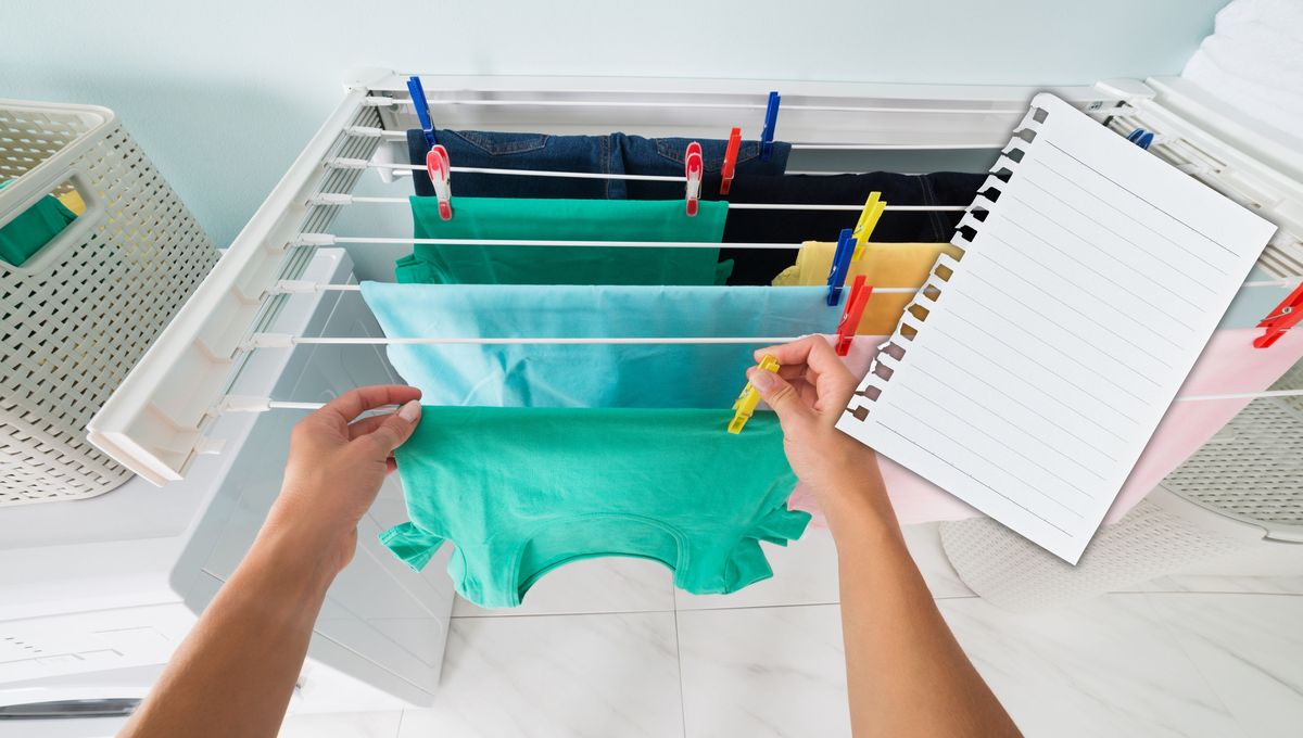 El papel te ayuda a distinguir si la ropa está mojada. El papel te ayuda a distinguir si la ropa está mojada.