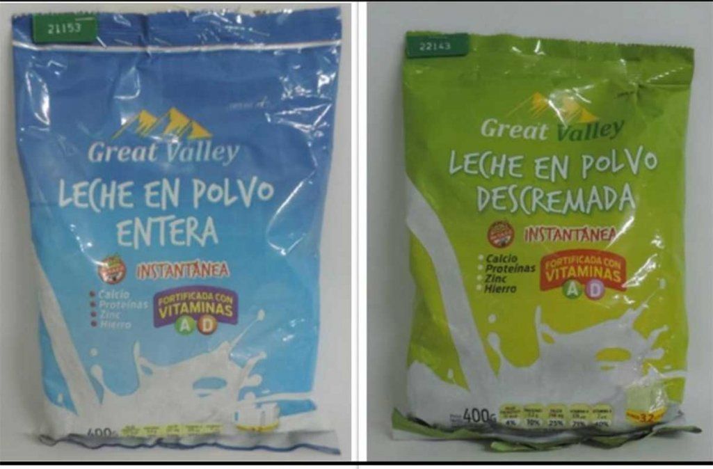 Por estar falsamente rotulados como aptos para celíacos, un suplemento dietario y la leche en polvo Great Valley fueron prohibidos este martes por la ANMAT.