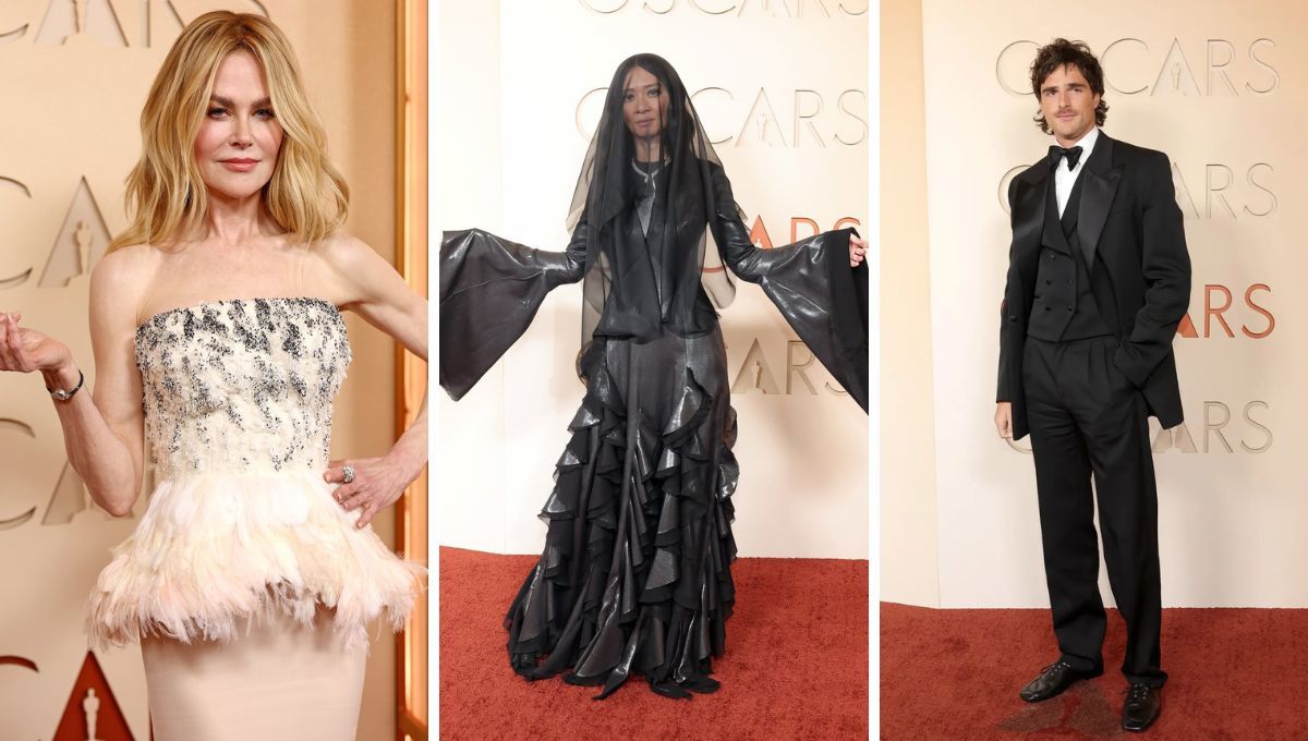 Nicole Kidman; la directora Chloe Zhao, y el actor australiano Jacob Elordi. Nicole Kidman; la directora Chloe Zhao, y el actor australiano Jacob Elordi.