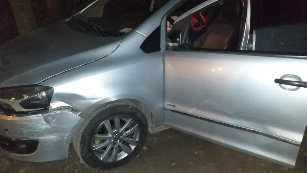 El vehículo que protagonizó la persecución en Guaymallén.