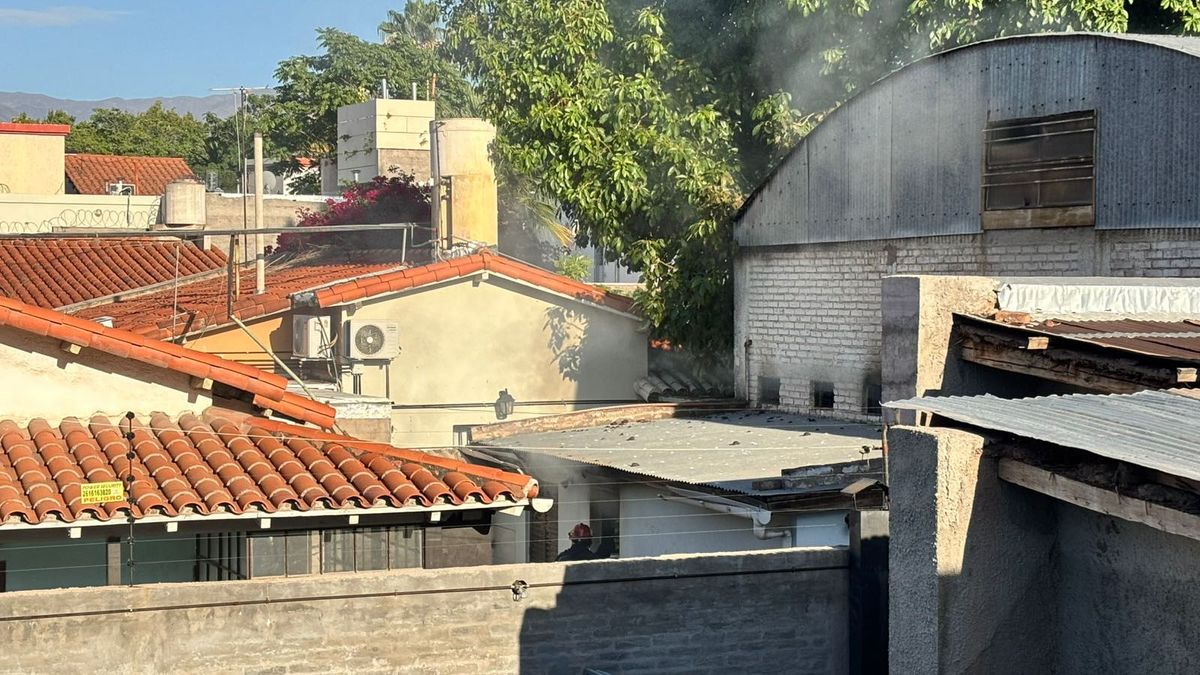 Imagen tomada en la zona del incendio. Imagen tomada en la zona del incendio. 