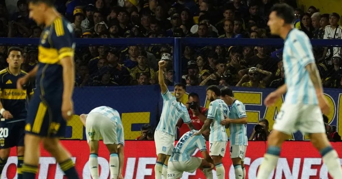 Boca perdió en La Bombonera contra Racing.