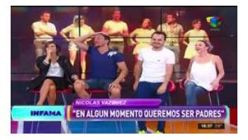 Nico Vázquez y Gimena Accardi tuvieron sexo en un camarín