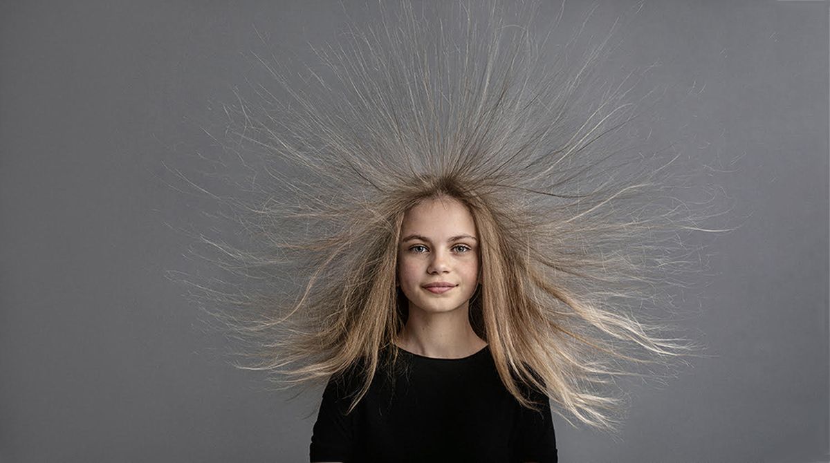 Pelo electrizado. Pelo electrizado. 