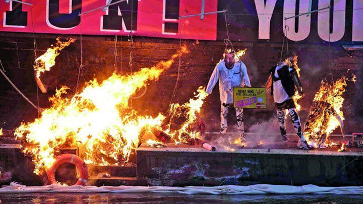 Quemaron el punk en Londres para protestar contra su decadencia