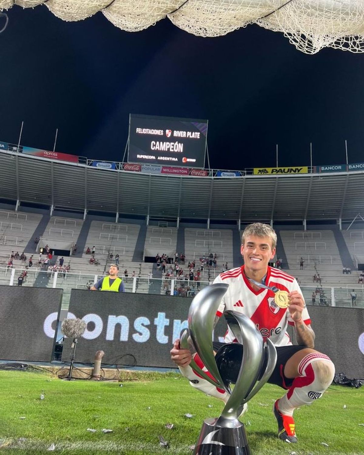 Nicolás Fonseca ganó un título con la camiseta de River. Nicolás Fonseca ganó un título con la camiseta de River.