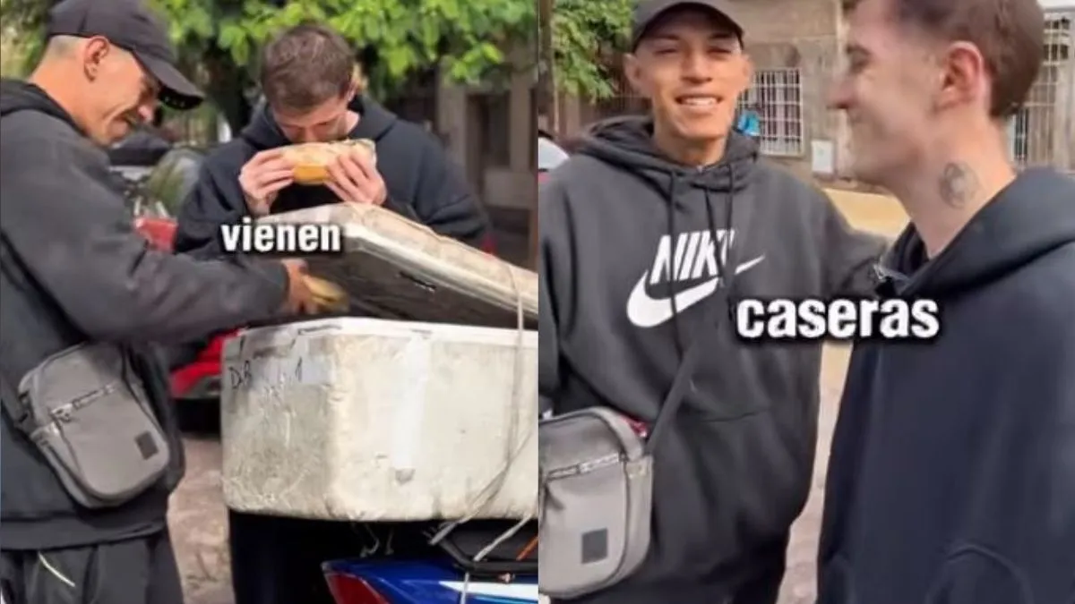 La imagen de Marcelo siempre sonriente junto al influencer ruso Parviz Benazirov. La imagen de Marcelo siempre sonriente junto al influencer ruso Parviz Benazirov.
