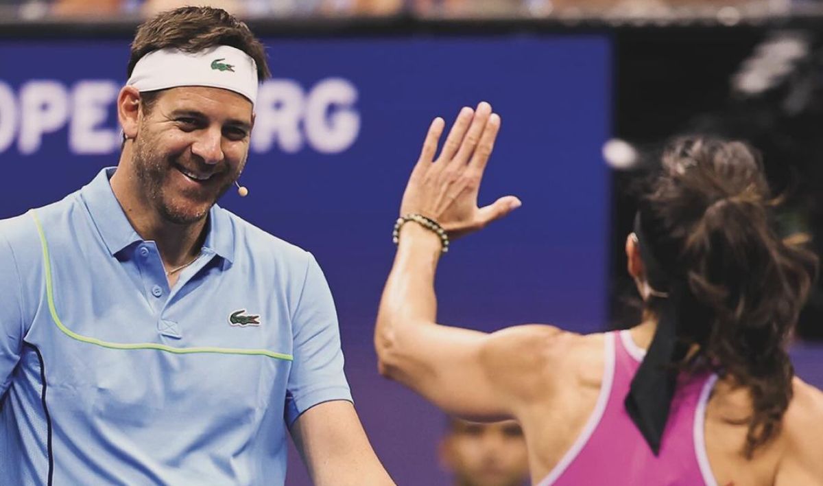 Del Potro y Sabatini disfrutaron una noche inolvidable.