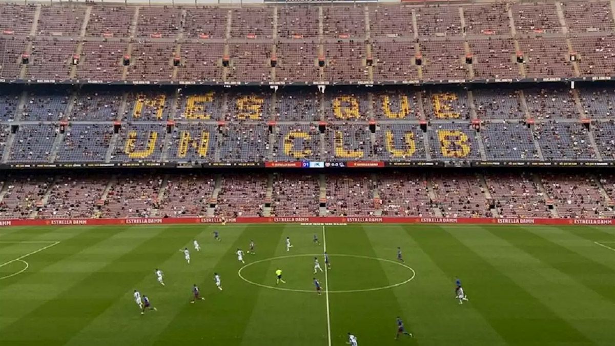 Los hinchas del Barcelona a&uacute;n no pueden digerir la partida de Messi.