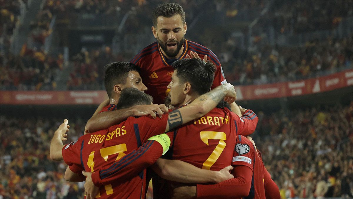 España goleó a Noruega.