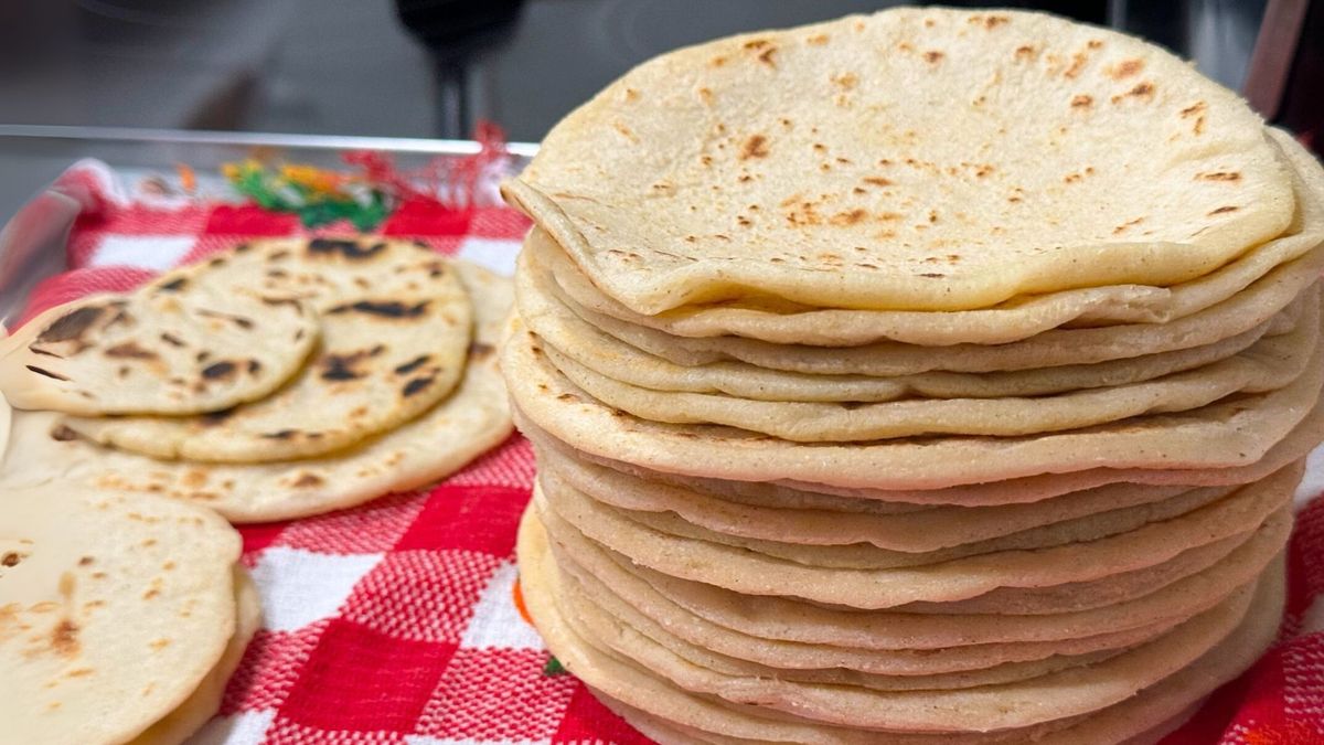 Receta de la masa para tacos en la sartén