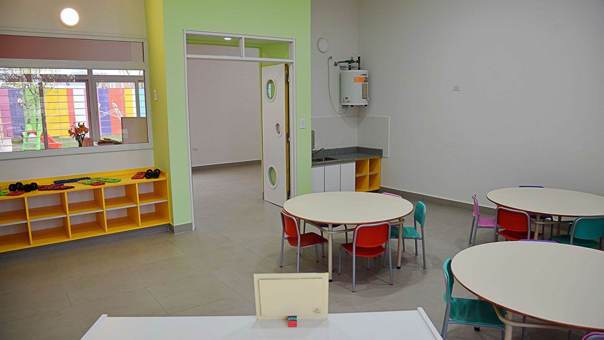 El jardín maternal en Guaymallén cuenta con una infraestructura completamente modernizada para seguir conteniendo y educando a las primeras infancias.