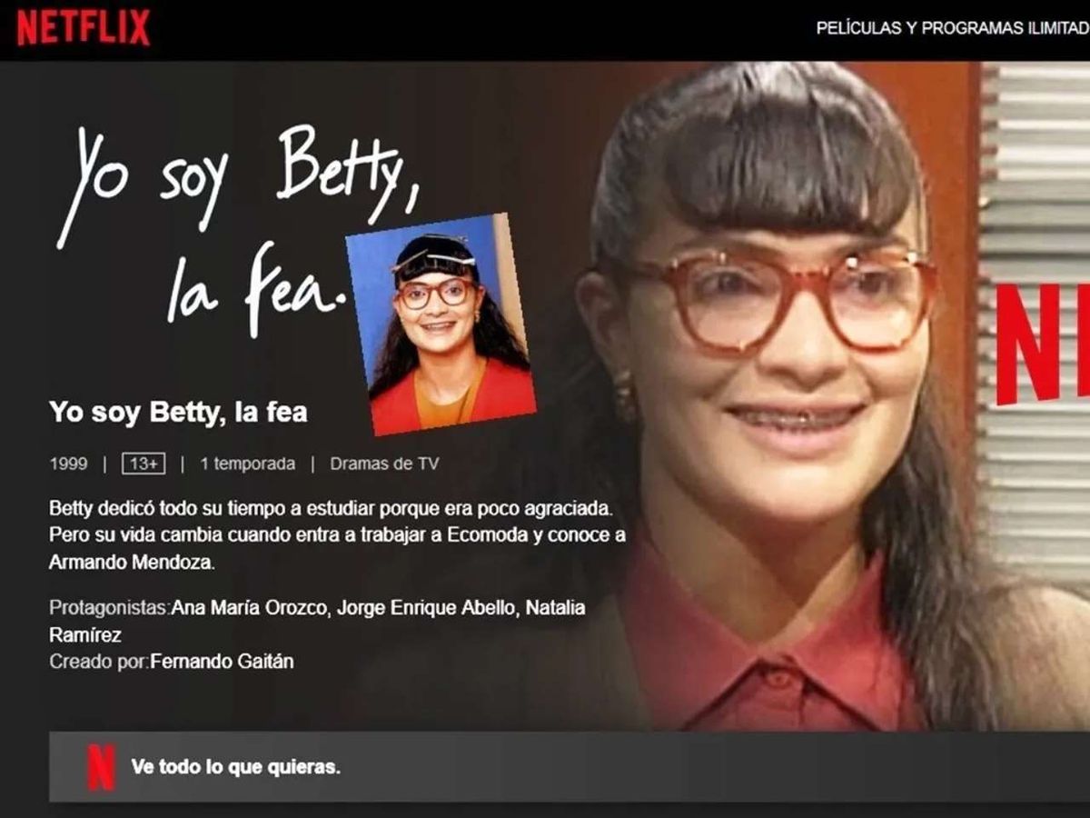 Betty la fea estará en Netflix hasta el 10 de julio de 2022