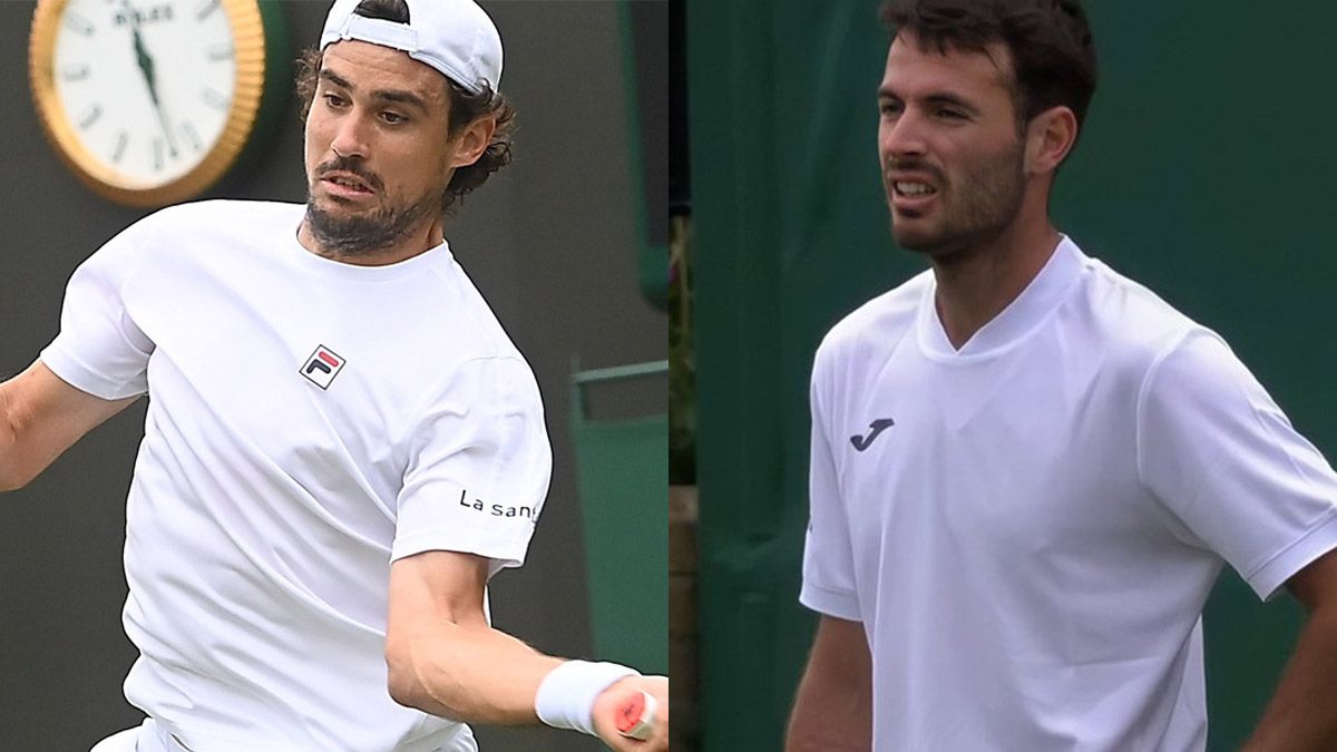 Pella y Londero, afuera de Wimbledon