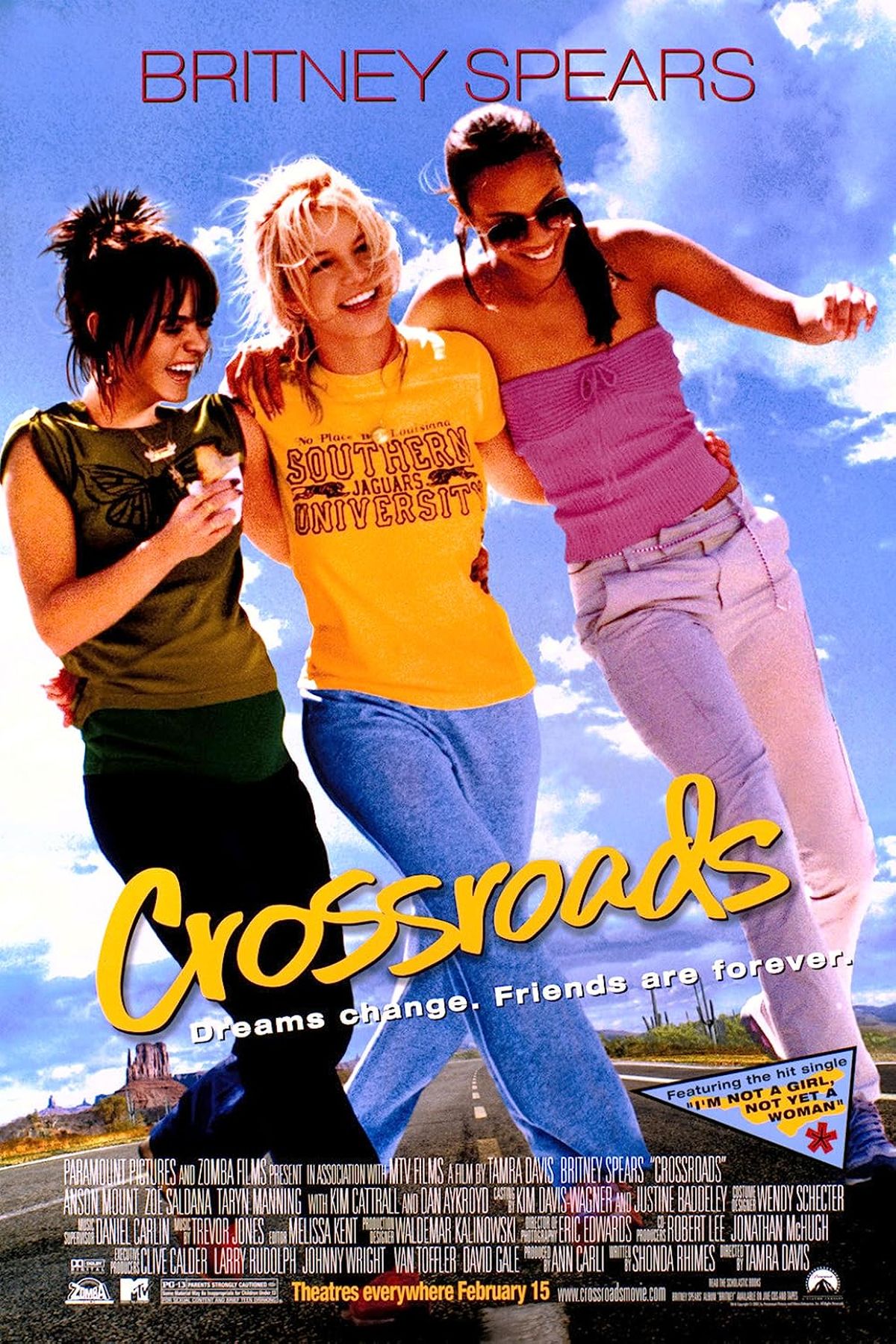 Póster de la película "Crossroads", la cual protagoniza Britney Spears. Póster de la película "Crossroads", la cual protagoniza Britney Spears. 