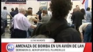Un avión de Lan debió aterrizar de emergencia en Mendoza por una amenaza de bomba